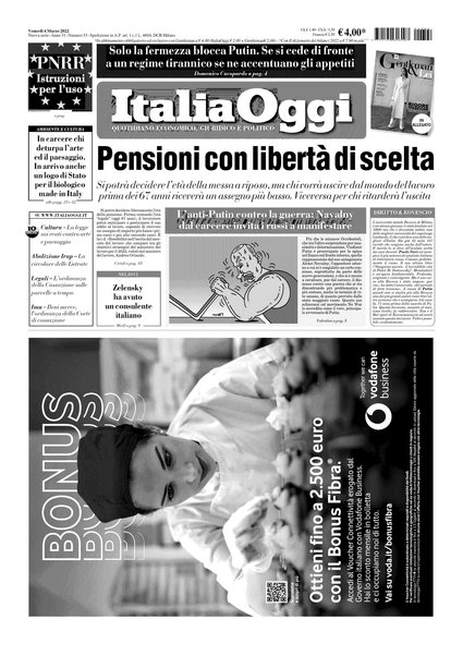 Italia oggi : quotidiano di economia finanza e politica